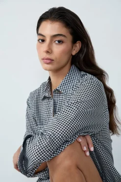 ETAM Camisones Con Manga|Los Pijamas Más Responsables|Camisa de algodón ESTAMPADO FONDO BLANCO