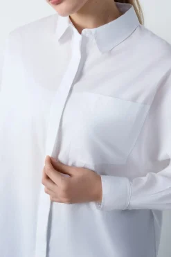 ETAM Camisas Fluidas|Camisas|Camisa de manga larga BLANCO
