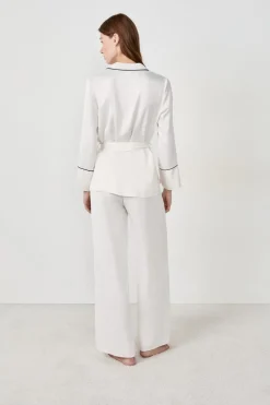 ETAM Pijamas Para Novias|Partes De Arriba De Pijama|Camisa de pijama de satén CRUDO