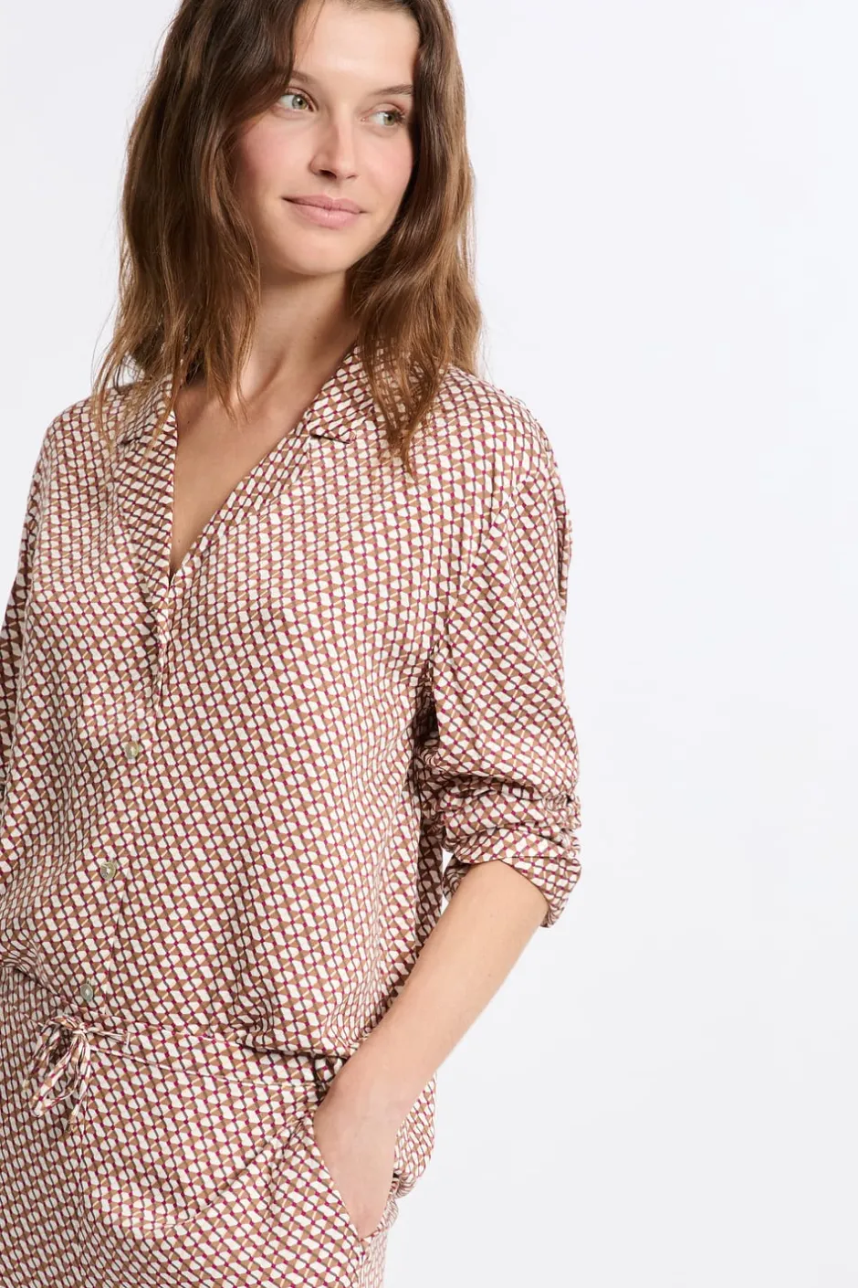ETAM Partes De Arriba De Pijama|Los Pijamas Más Responsables|Camisa de pijama estampada IMP FD CRUDO