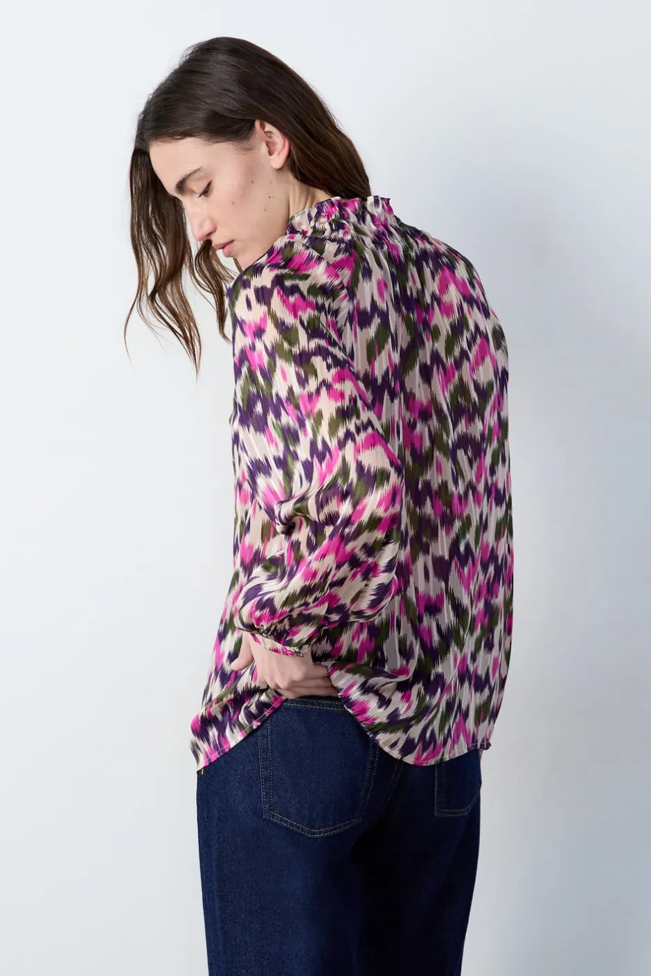 ETAM Camisas Y Blusas Estampadas|Camisas Fluidas|Camisa fluida estampada MULTICOLOR