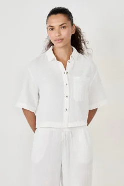 ETAM Partes De Arriba De Pijama|Los Pijamas Más Responsables|Camisa manga corta 100% algodón BEIGE