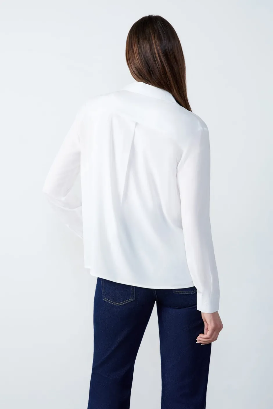 ETAM Camisas Fluidas|Camisas Clásicas|Camisas de manga larga BLANCO