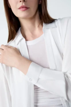 ETAM Camisas Fluidas|Camisas Clásicas|Camisas de manga larga BLANCO