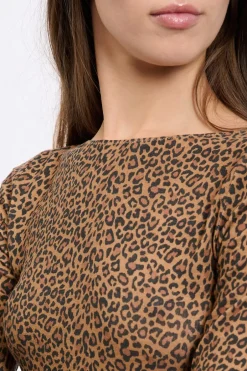 ETAM Manga Larga|Colección Térmica|Camiseta de manga larga con cuello barco en tejido térmico MARR&Oacute;N