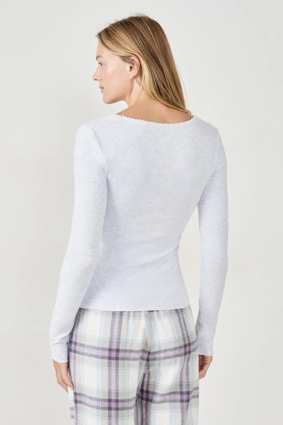 ETAM Partes De Arriba De Pijama|Los Pijamas Más Responsables|Camiseta de pijama GRIS CLAIR