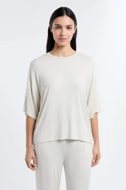 ETAM Los Pijamas Más Responsables|Pijamas Esenciales|Camiseta de pijama de modal BEIGE