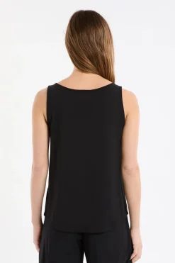 ETAM Pijamas Esenciales|Partes De Arriba De Pijama|Camiseta de tirantes lisa NEGRO