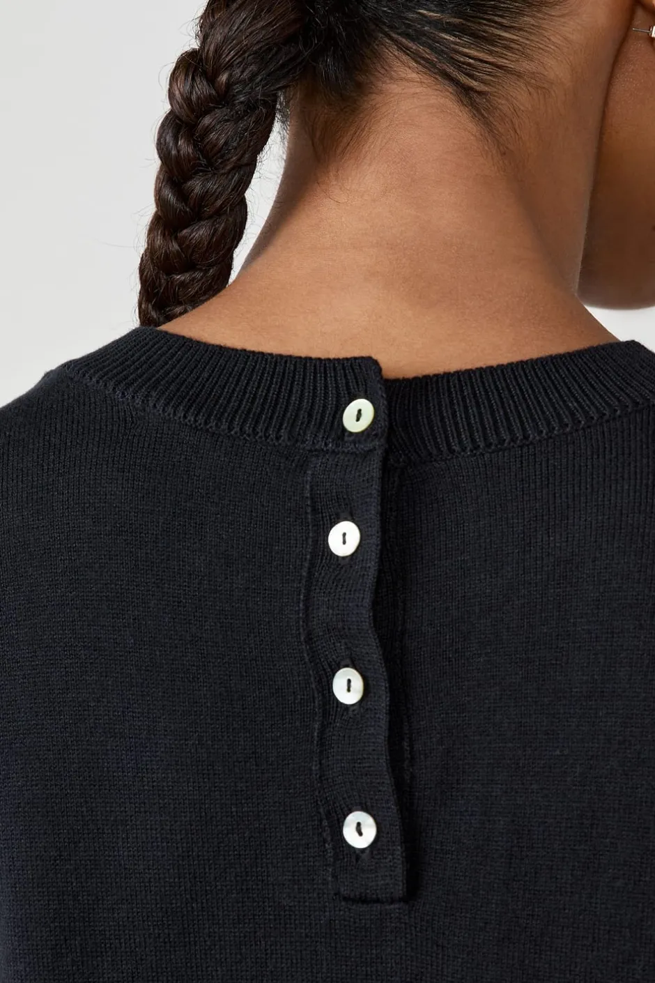 ETAM Cuello Redondo|Jerséis|Camiseta manga corta cuello redondo NEGRO