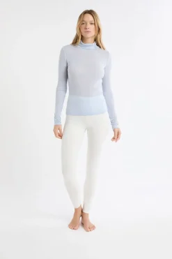 ETAM Cuello Alto|Colección Térmica|Camiseta térmica de cuello alto con lana AZUL OSCURO