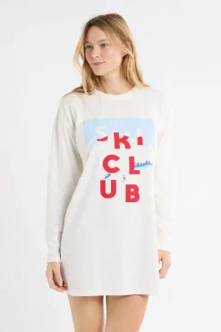 ETAM Los Pijamas Más Responsables|Camisones Con Manga|Camisón de algodón crudo