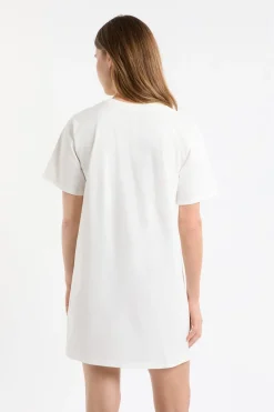 ETAM Los Pijamas Más Responsables|Camisones Con Manga|Camisón de algodón estampado BLANCO
