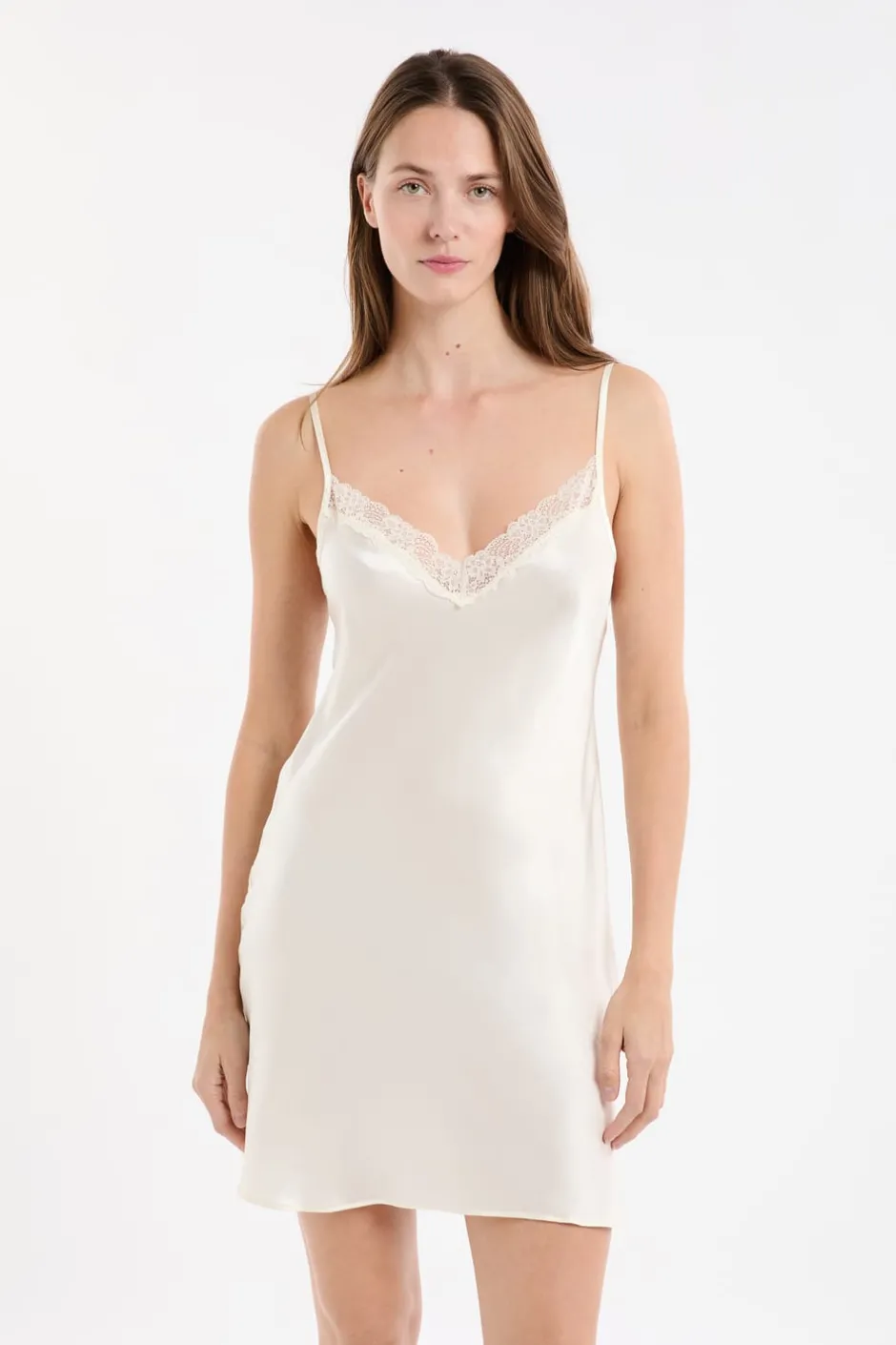 ETAM Pijamas De Seda|Camisones De Tirantes|Camisón de seda PERLA