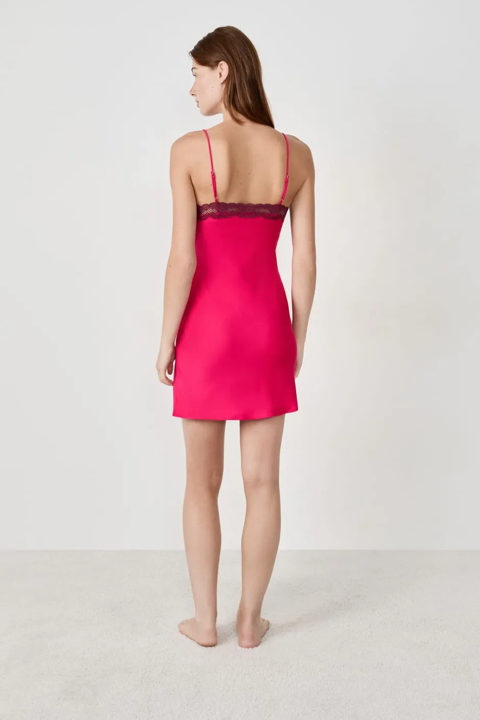 ETAM Camisones De Tirantes|Los Pijamas Más Responsables|Camisón satinado PETUNIA