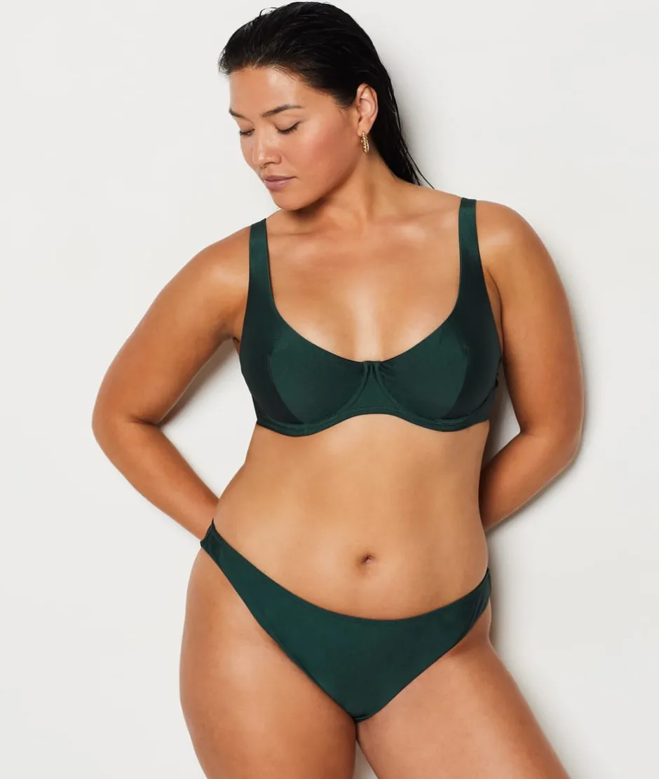 ETAM Con Aro|Cesta top de bikini VERDE
