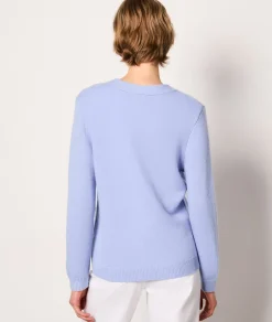 ETAM Básicos|Cuello En V|Chaleco abotonado AZUL CIELO