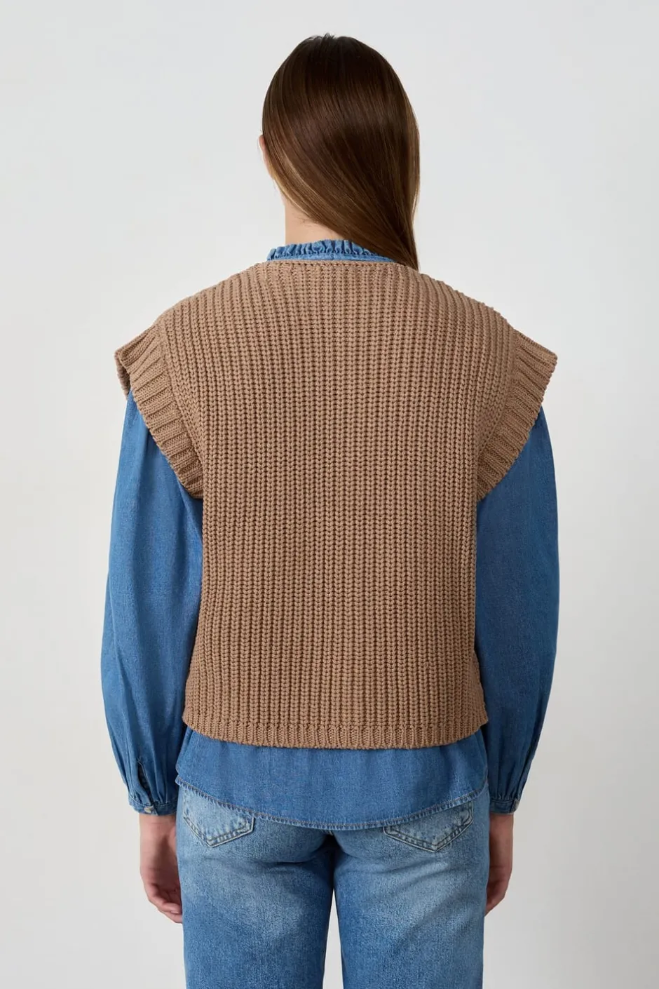 ETAM Chaquetas Sin Mangas|Chaquetas|Chaleco sin mangas TAUPE