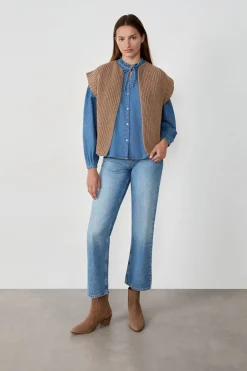 ETAM Chaquetas Sin Mangas|Chaquetas|Chaleco sin mangas TAUPE
