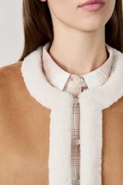 ETAM Chaquetas Sin Mangas|Chaleco sin mangas de piel sintética DUNE