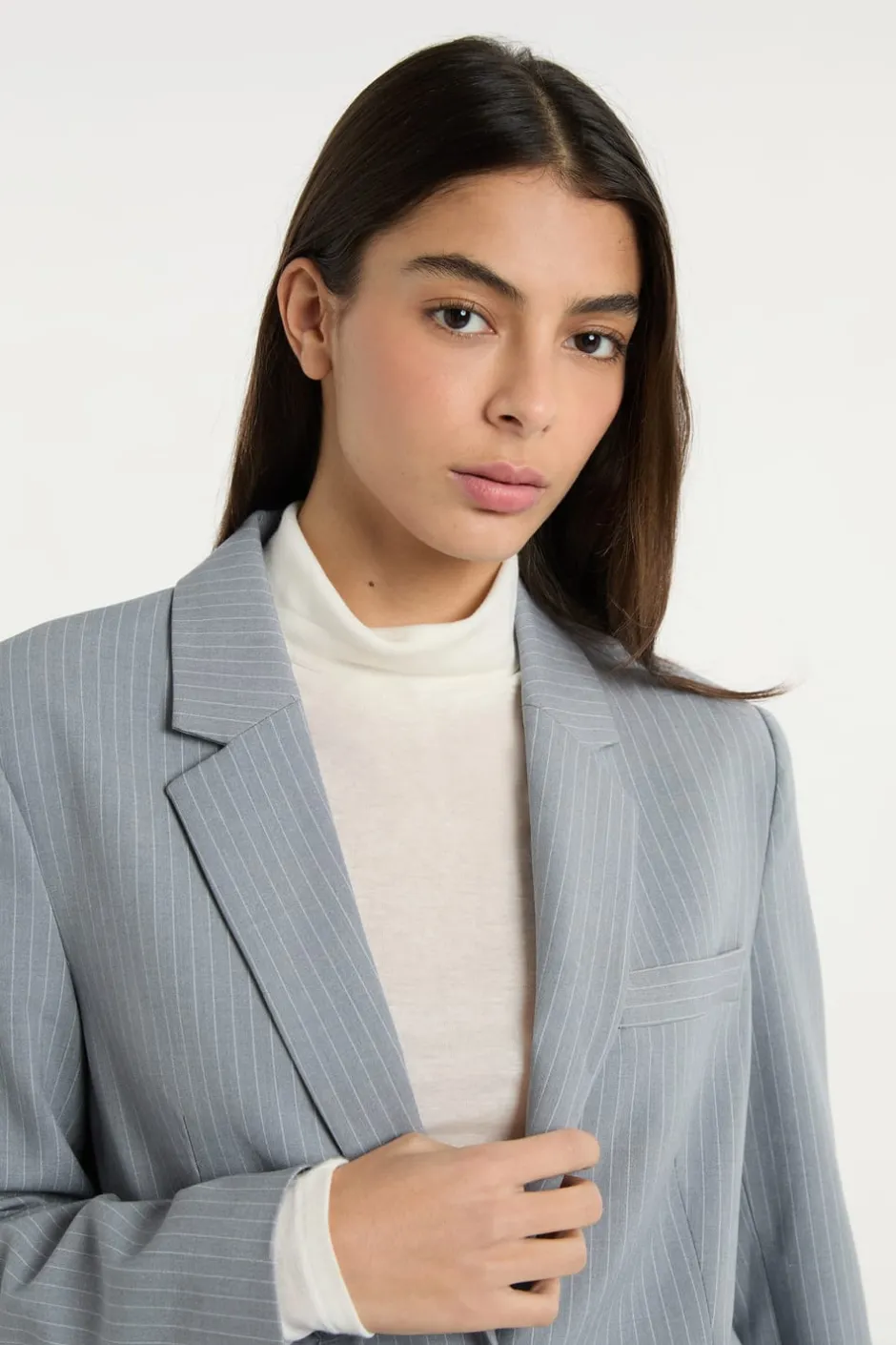 ETAM Chaquetas|Blazers|Chaqueta blazer con botones GRIS