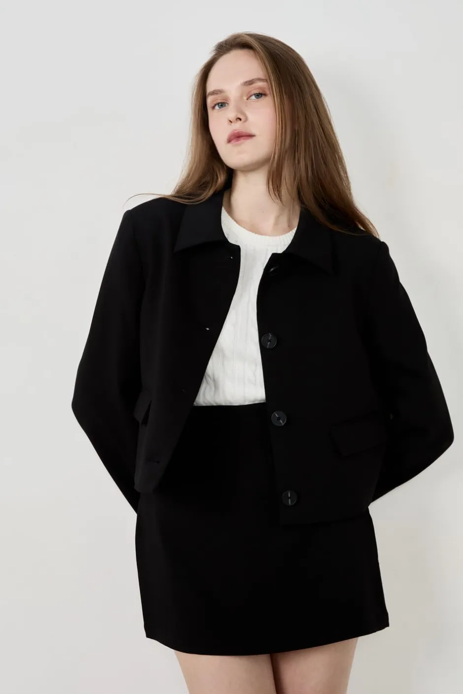ETAM Chaquetas|Blazers|Chaqueta blazer corta NEGRO