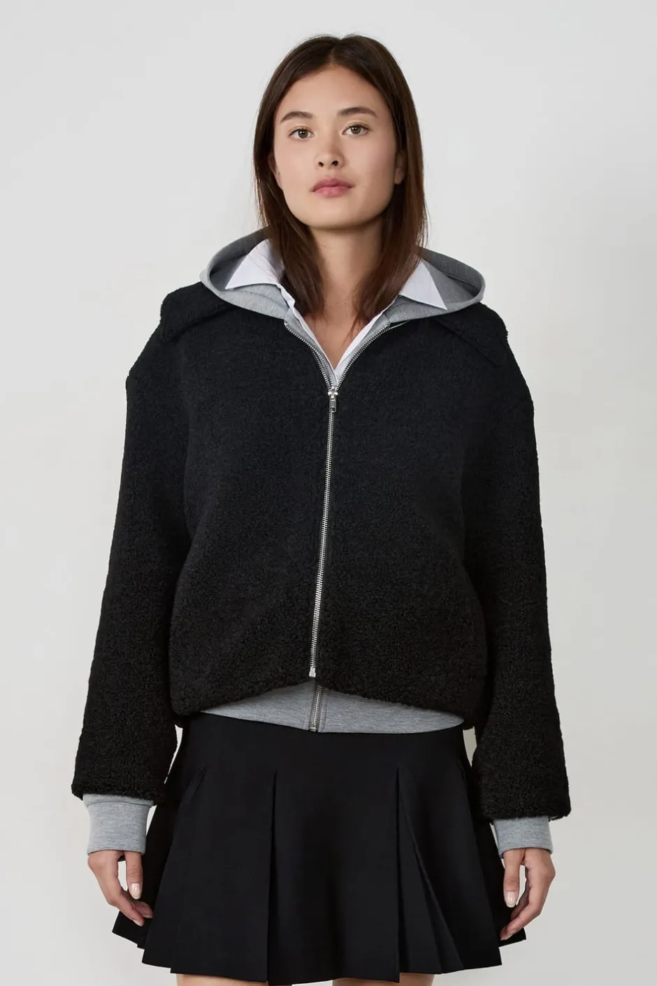 ETAM Chaquetas|Abrigos Cortos|Chaqueta con cremallera NEGRO