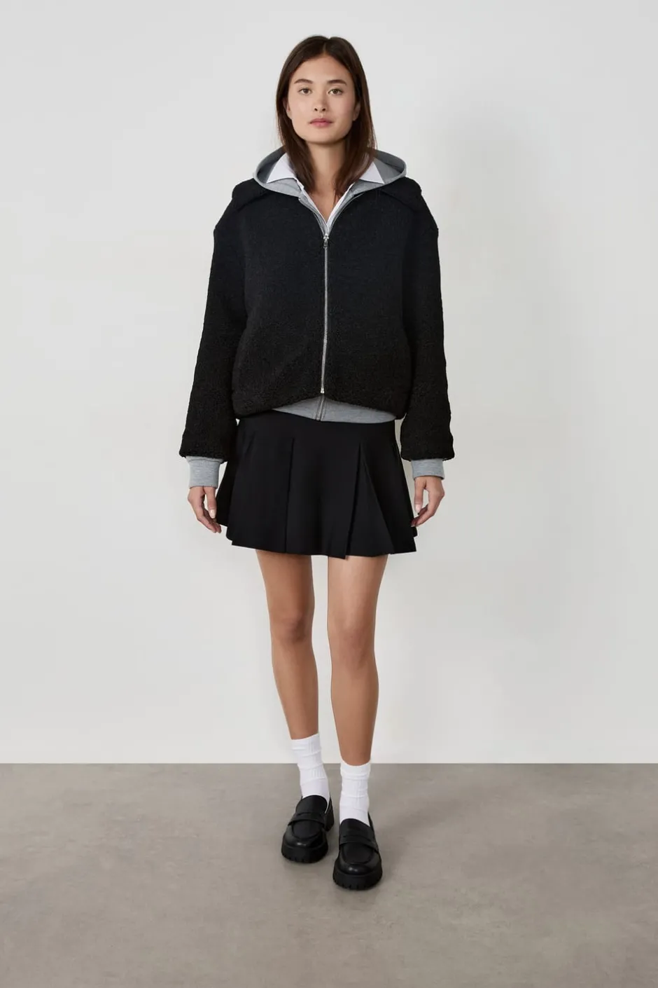 ETAM Chaquetas|Abrigos Cortos|Chaqueta con cremallera NEGRO