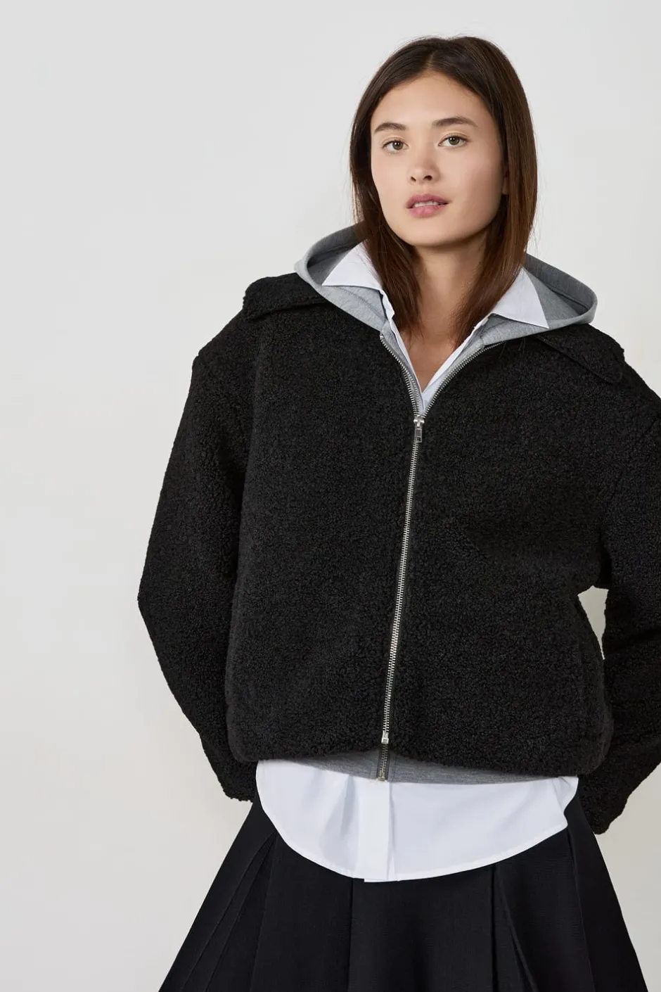 ETAM Chaquetas|Abrigos Cortos|Chaqueta con cremallera NEGRO