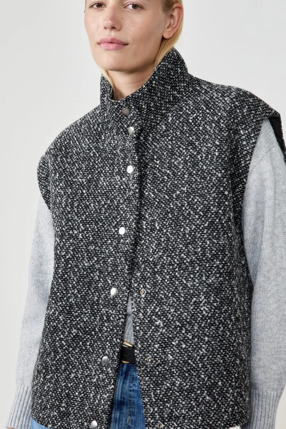 ETAM Chaquetas Sin Mangas|Chaquetas|Chaqueta sin mangas GRIS