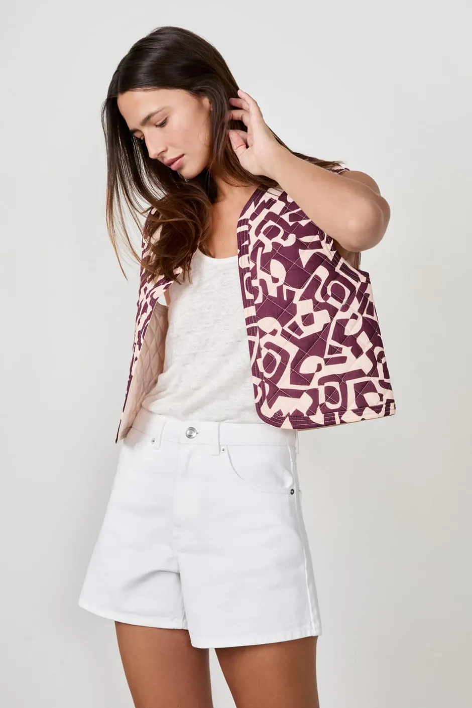 ETAM Chaquetas Sin Mangas|Fantasía|Chaqueta sin mangas estampada ESTAMPADO