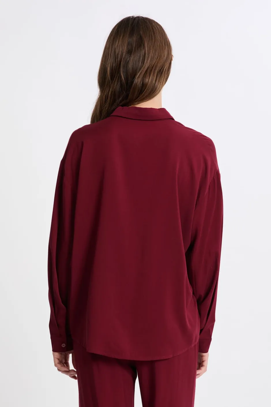ETAM Los Pijamas Más Responsables|Partes De Arriba De Pijama|Chemise de pyjama manches longues BORDEAUX GRENAT