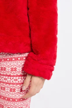 ETAM Los Pijamas Más Responsables|Pijamas 2 Y 3 Piezas|Conjunto de pijama de 2 piezas con estampado ROJO