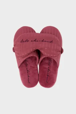 ETAM Zapatillas|Conjunto de zapatillas destalonadas y antifaz PETUNIA