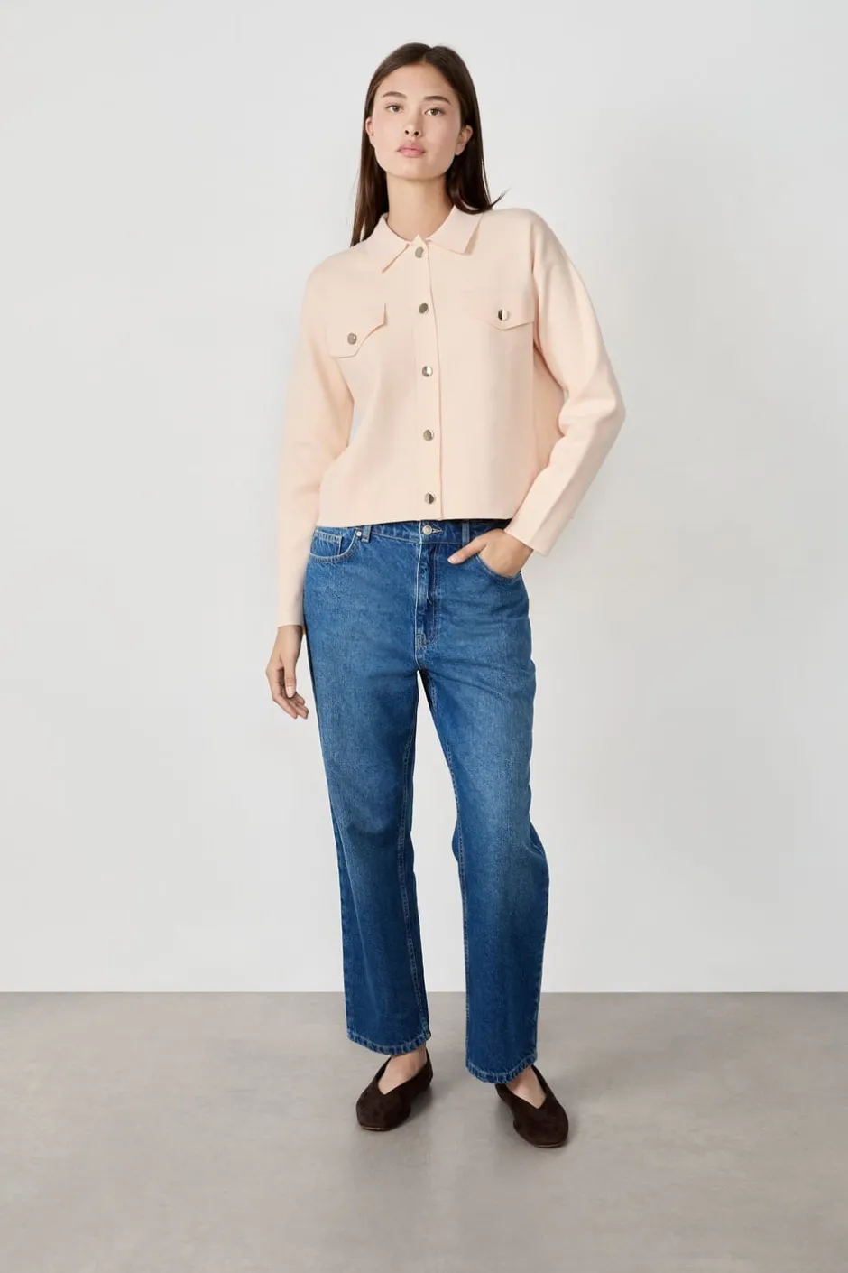 ETAM Básicos|Chaquetas|Cárdigan con botones dorados BEIGE
