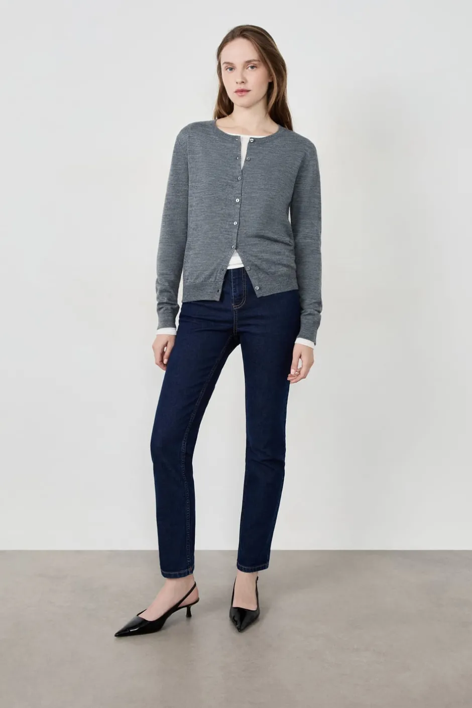 ETAM Básicos|Chaquetas|Cárdigan de lana GRIS