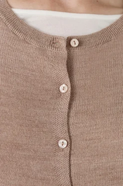 ETAM Básicos|Chaquetas|Cárdigan de lana TOPO