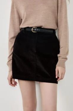 ETAM Faltas Cortas|Faldas|Falda corta de terciopelo NEGRO