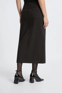 ETAM Faldas Largas|Faldas|Falda larga a rayas NEGRO