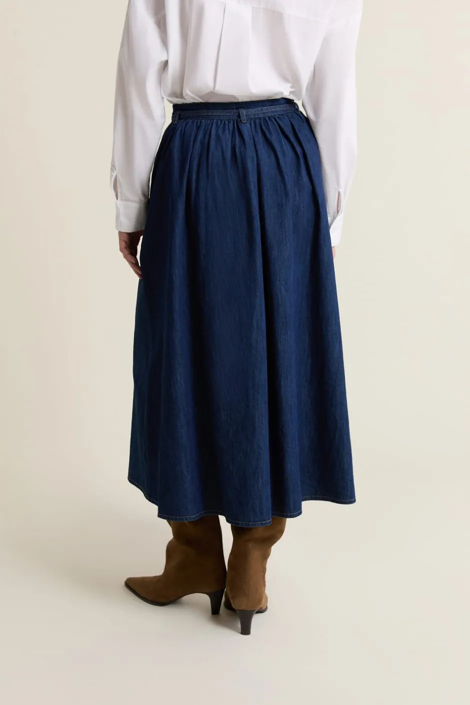ETAM Faldas Largas|Faldas|Falda larga vaquera azul denim