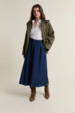 ETAM Faldas Largas|Faldas|Falda larga vaquera azul denim
