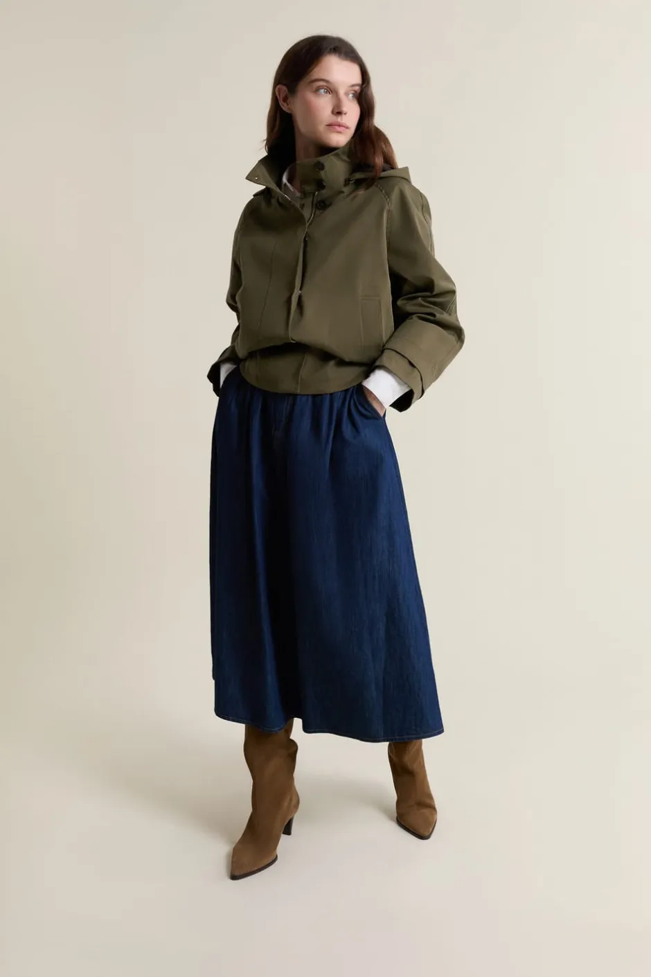 ETAM Faldas Largas|Faldas|Falda larga vaquera azul denim