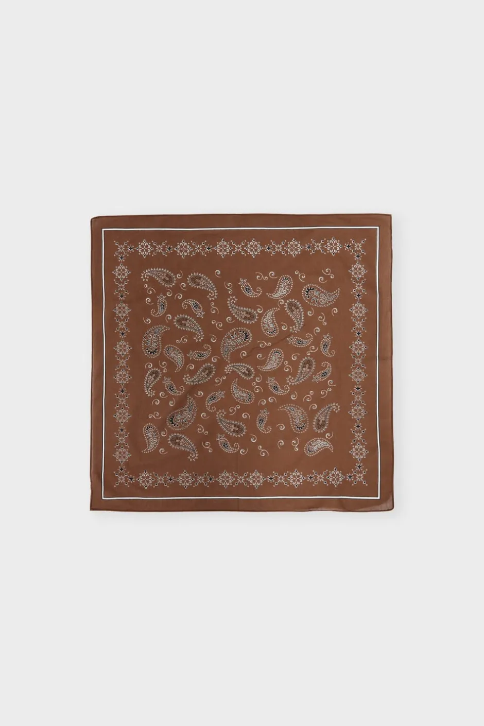 ETAM Bufandas Y Pañuelos|Foulard estampado de algodón CHOCOLATE