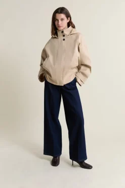 ETAM Abrigos Cortos|Abrigos|Gabardina con capucha y algodón BEIGE