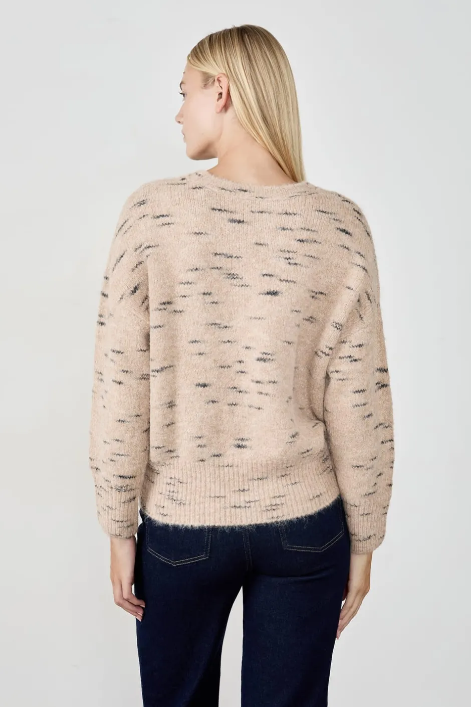 ETAM Jerséis|Cuello Redondo|Jersey de cuello redondo TAUPE