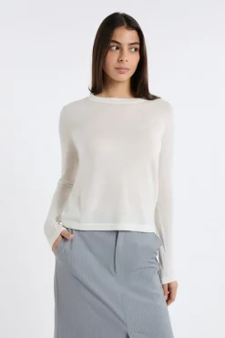 ETAM Cuello Redondo|Jerséis|Jersey de cuello redondo de lana crudo