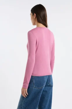 ETAM Cuello Redondo|Jerséis|Jersey de cuello redondo de lana rosa nude