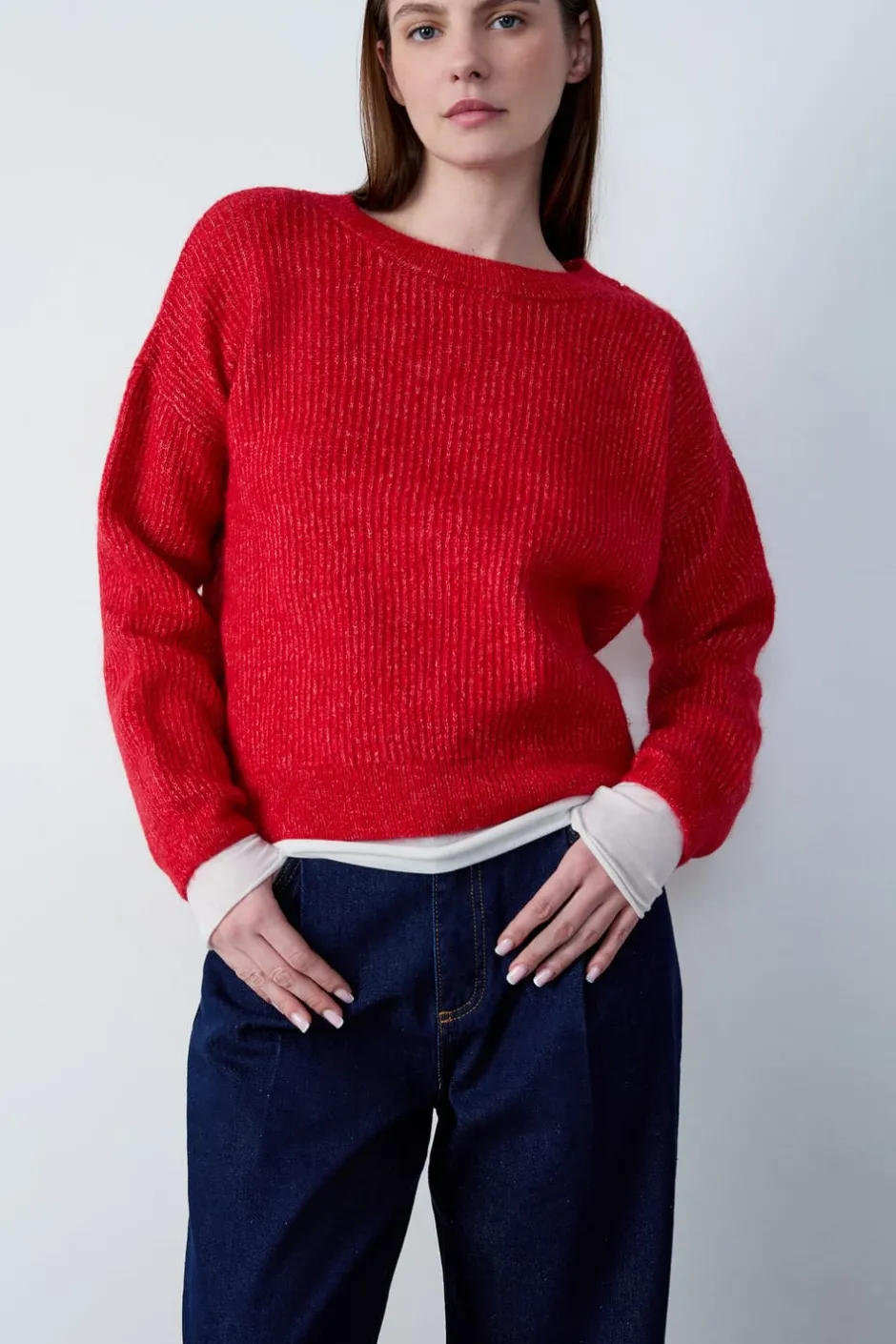 ETAM Cuello Redondo|Jerséis|Jersey de manga larga CARDINAL