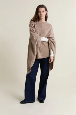 ETAM Sin Mangas|Cuello Alto|Jersey poncho liso GRIS