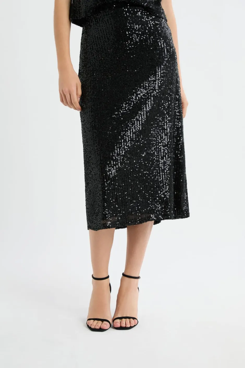 ETAM Faldas Largas|Faldas|Jupe longue à sequins NOIR