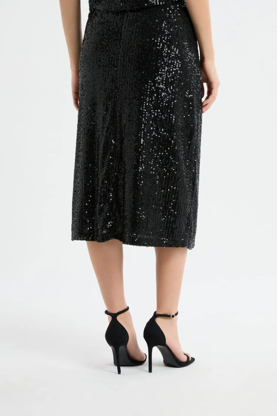 ETAM Faldas Largas|Faldas|Jupe longue à sequins NOIR